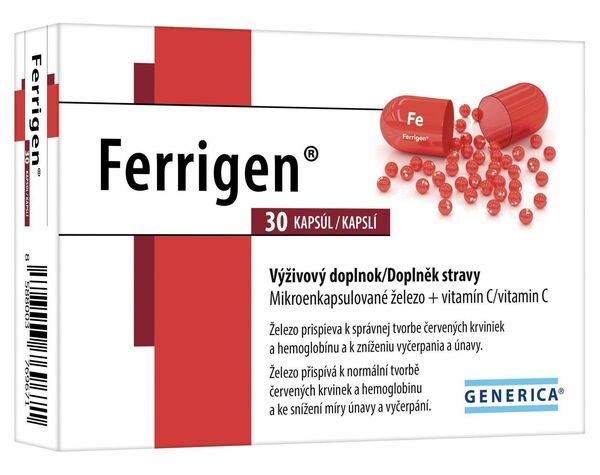 Generica Ferrigen 30 kapslí porovnat ceny