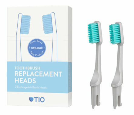 TIO – Beck&Ghosal  TIO Náhradní hlavice k zubnímu kartáčku Ultra soft oblázkově šedá 2ks porovnat ceny