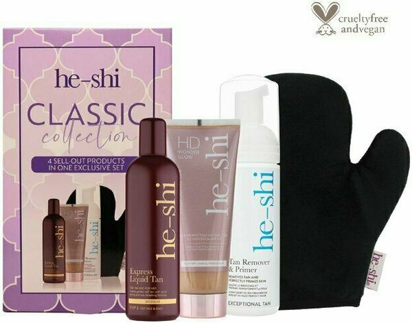 He-Shi samoopalovací produkty v dárkovém balení Set Classic Collection - limited edition 4 ks porovnat ceny
