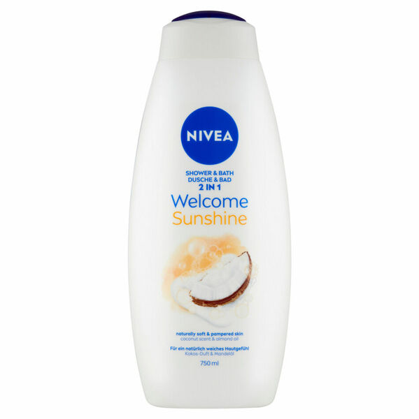 NIVEA Welcome Sunshine Sprchový gel a pěna do koupele 750 ml porovnat ceny