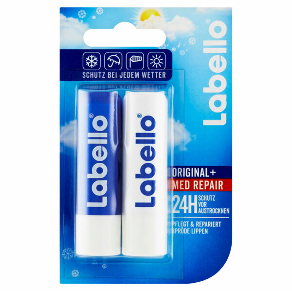 LABELLO Original Care&Med Repair Balzámy na rty 2 x 5,5 ml porovnat ceny