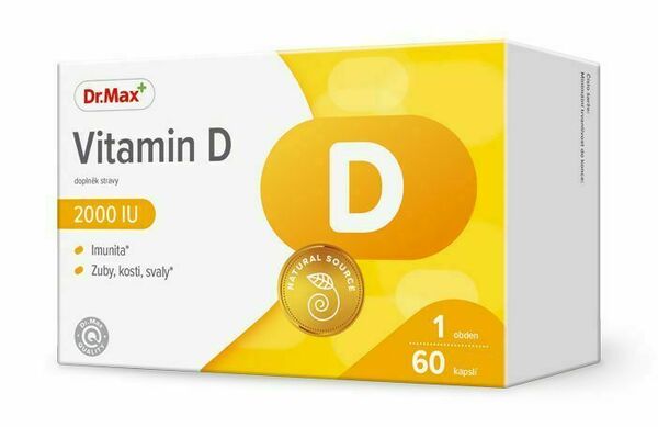 Dr.Max Vitamin D3 2000 I.U. 60 kapslí porovnat ceny