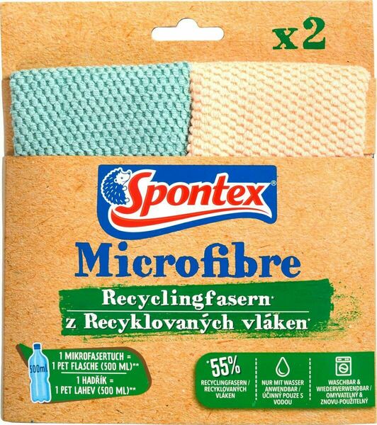 Spontex Microfiber Recycled Fibres 2ks porovnat ceny