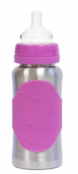 PACIFIC BABY GroGrow - Nerezová ekolahev - růžová 300ml porovnat ceny