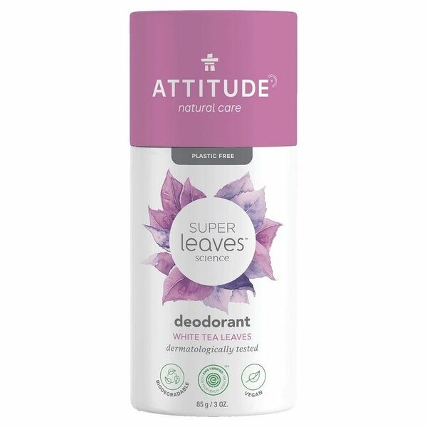 ATTITUDE Super leaves Přírodní tuhý deodorant – listy bílého čaje 85g porovnat ceny