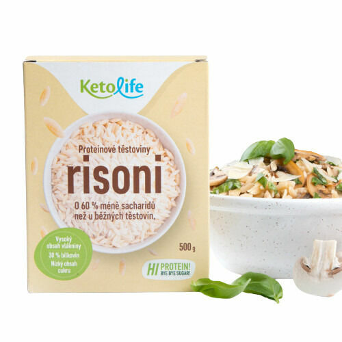 KetoDiet Proteinové těstoviny - Risoni, 10 porcí porovnat ceny