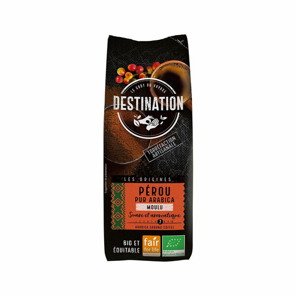 DESTINATION Mletá káva Peru BIO 250 gramů porovnat ceny