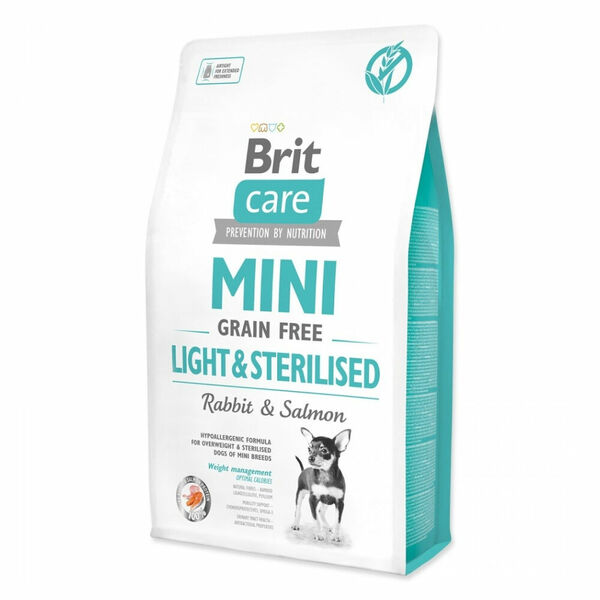 BRIT Care Mini Grain Free Light & Sterilised granule pro kastrované mini psy 1 ks, Hmotnost balení: 7 kg porovnat ceny