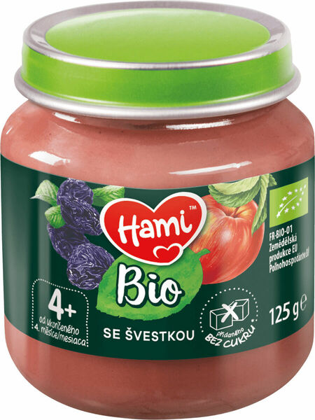 Hami BIO ovocný příkrm Se švestkou 125g, 4+ porovnat ceny