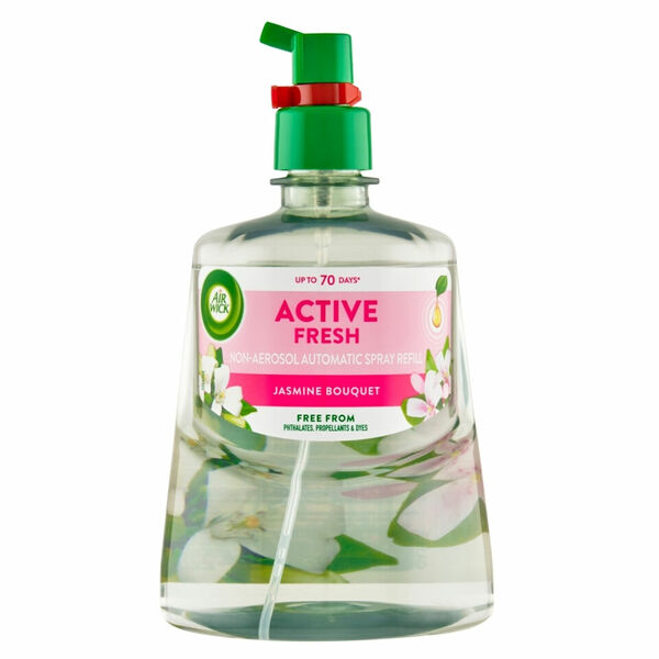 AIR WICK Active Fresh Náplň na vodní bázi do automatického difuzéru Jasmínové květy 228 ml porovnat ceny