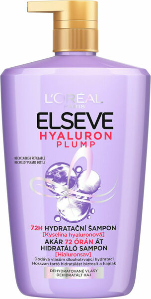 L'Oréal Paris Hyaluron Plump 72H hydratační šampon s kyselinou hyaluronovou, 1000 ml porovnat ceny