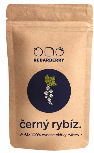 Rebarberry Chytré ovoce 100% ovocné plátky černý rybíz 50g porovnat ceny