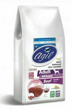 Agil Adult All Breed Low Grain Beef,lamb,tuna 2kg porovnat ceny
