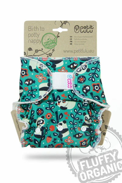 Petit Lulu Maxi noční plena Fluffy Organic suchý zip - Mlsné pandy porovnat ceny
