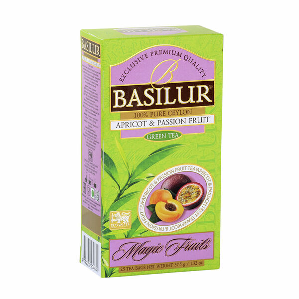 BASILUR Magic Apricot & Passion Fruit zelený čaj 25 sáčků porovnat ceny