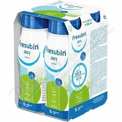 FRESUBIN JUCY DRINK PŘÍCHUŤ JABLEČNÁ perorální SOL 4X200ML porovnat ceny