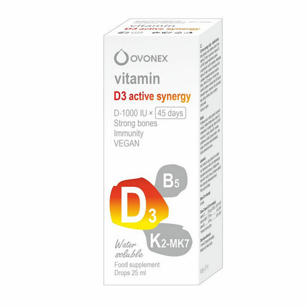 OVONEX Vitamín D3 active synergy kapky 25 ml porovnat ceny