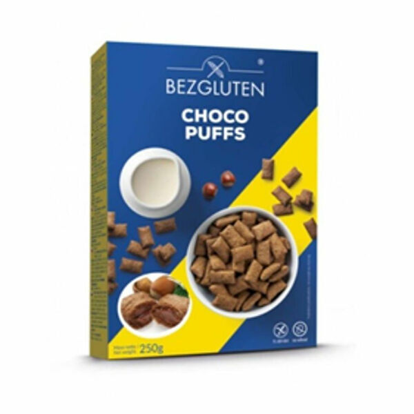 BEZGLUTEN Choco puffs polštářky s náplní 250 g porovnat ceny