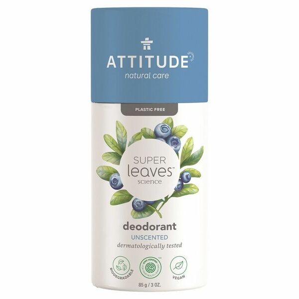 ATTITUDE Super leaves Přírodní tuhý deodorant – bez vůně 85g porovnat ceny