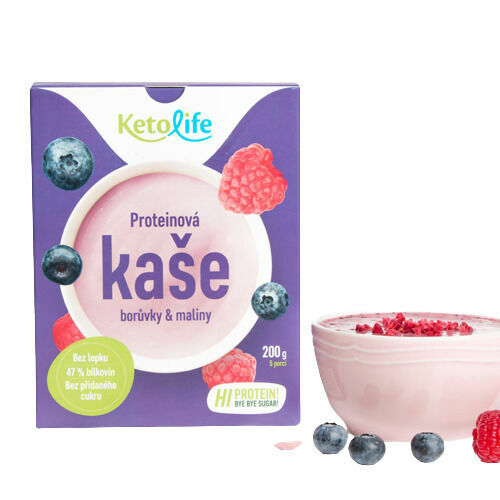 KetoDiet Proteinová kaše, Borůvky a maliny 200 g porovnat ceny