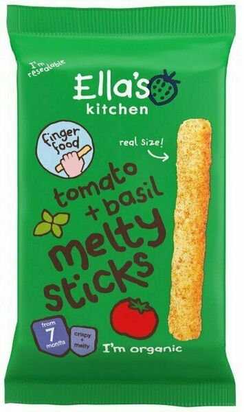 Ella's Kitchen BIO křupavé tyčky s rajčátky a bazalkou 16 g porovnat ceny