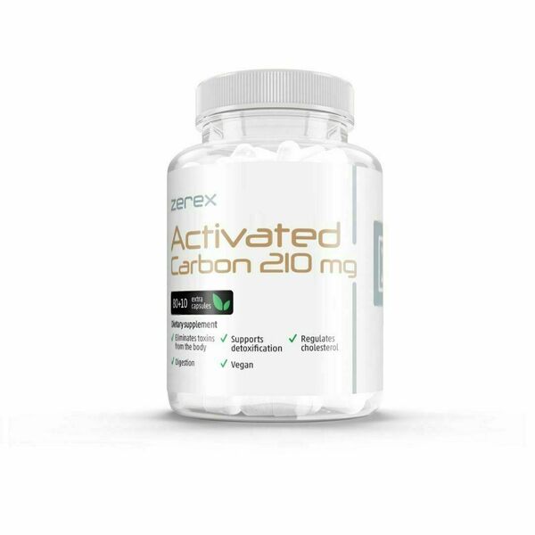 Zerex Aktivní uhlí 210 mg 80+10 kapslí porovnat ceny