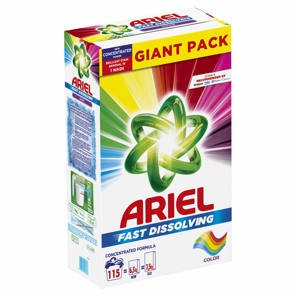 Ariel prací prášek Color 115 praní 6325 g porovnat ceny