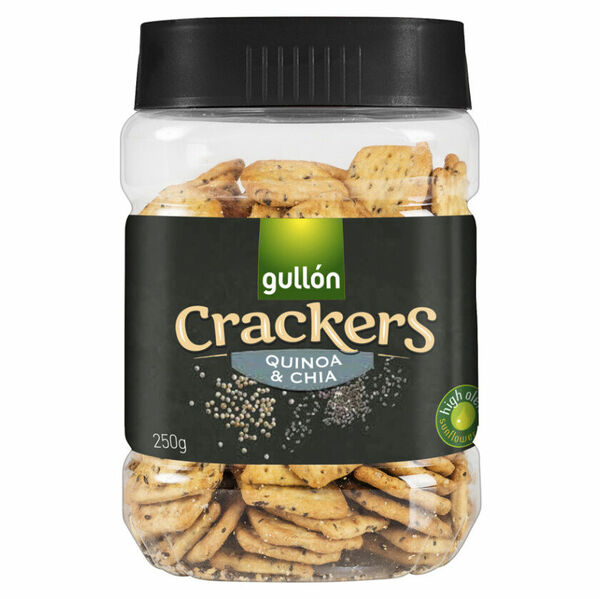 GULLÓN Crackers quinoa & chia slané sušenky 250 g porovnat ceny