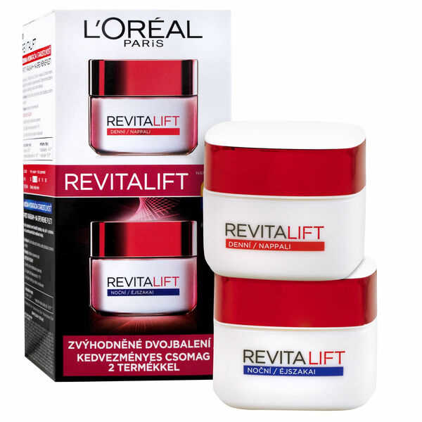 Loréal Paris Revitalift Denní a noční krém zvýhodněné dvojbalení 2x50 ml porovnat ceny
