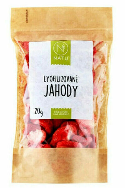 Natu Lyofilizované jahody plátky 20g porovnat ceny