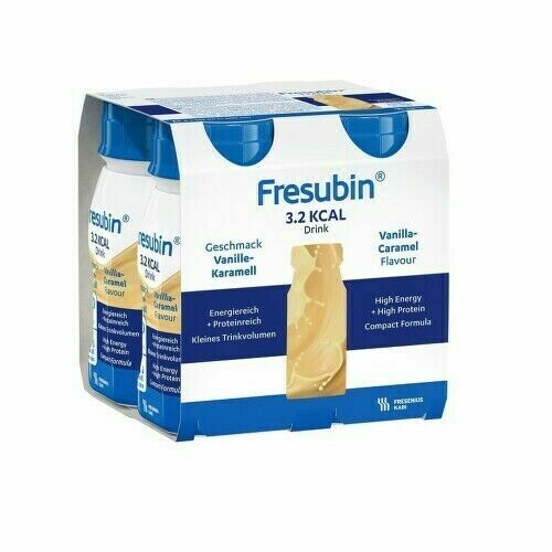 FRESUBIN 3,2 KCAL DRINK PŘÍCHUŤ VANILKA-KARAMEL perorální roztok 4X125ML porovnat ceny