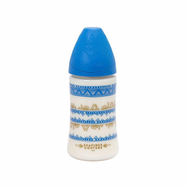 SUAVINEX Láhev PREMIUM COUTURE 2018 Silikon 270ml - Tmavě Modrá porovnat ceny
