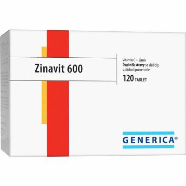 GENERICA Zinavit 600 pomeranč 120 žvýkací tablety porovnat ceny