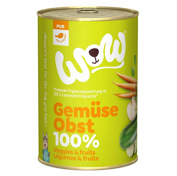 WOW Zelenina a ovoce PUR konzerva pro psy 400 g porovnat ceny