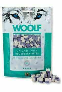 Woolf Pochoutka Chicken With Blueberry Bites 100g porovnat ceny