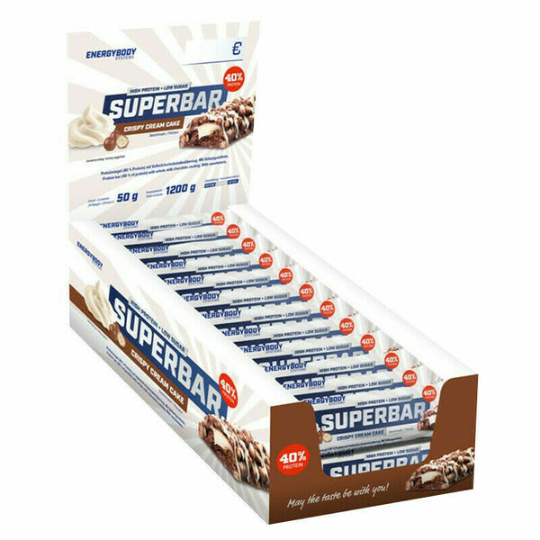 EnergyBody Tyčinka Superbar Crispy Cream Cake 50g porovnat ceny