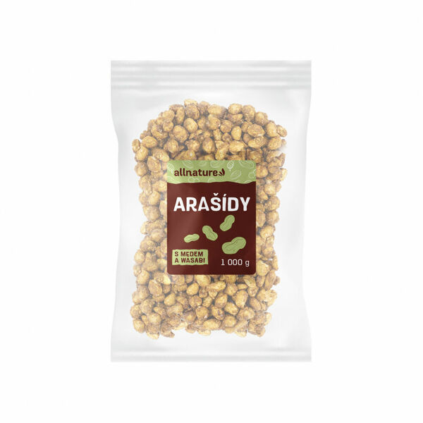 ALLNATURE Arašídy s medem a wasabi 1000 g porovnat ceny