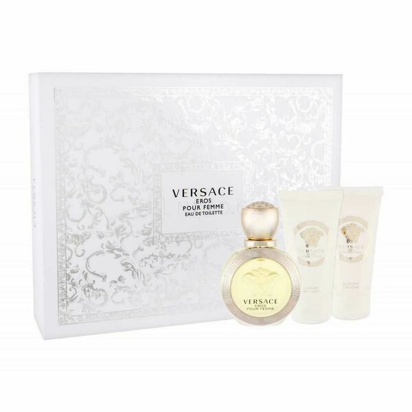 Versace Eros Pour Femme Set Eau de Toilette 50ml + Bath&Shower Gel 50ml + Body Lotion 50ml porovnat ceny