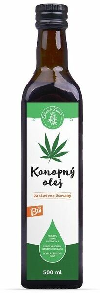 Zelená Země Konopný olej ČR, BIO 500ml porovnat ceny