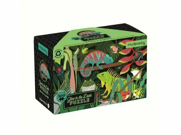 Mudpuppy Svíticí puzzle, Žáby a jěštěrky 100ks porovnat ceny