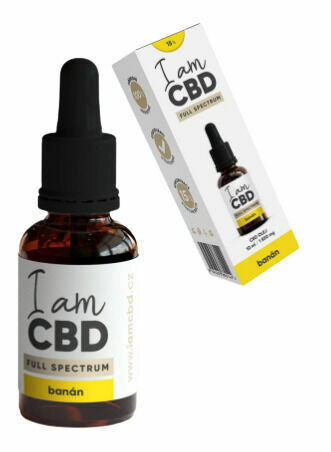 I am CBD Full Spectrum CBD olej 15% banán 10ml porovnat ceny