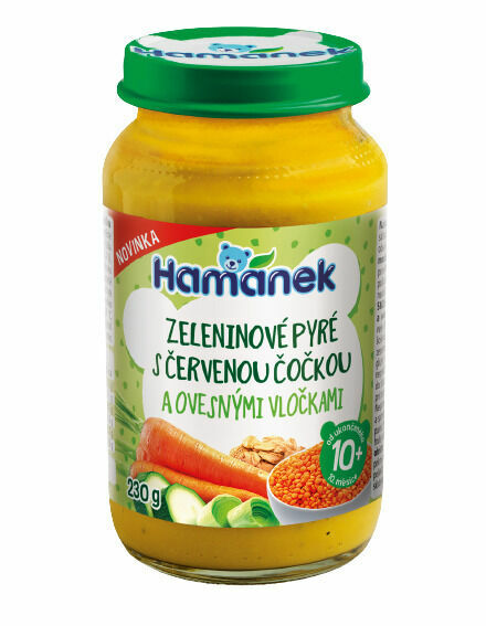 Hamánek Zeleninové pyré s červenou čočkou a vločkami 230g porovnat ceny