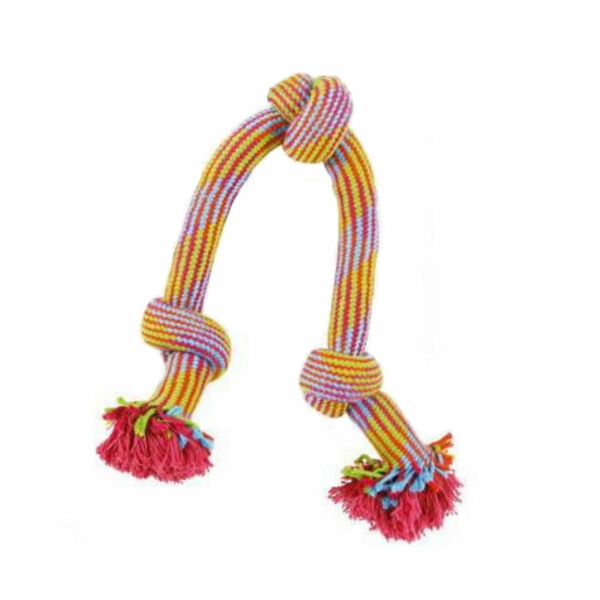 ZOLUX Hračka pes přetahovadlo barevné 3 uzly 48 cm porovnat ceny