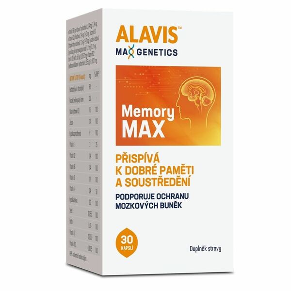 Alavis MAX Genetics Memory MAX 30 kapslí porovnat ceny
