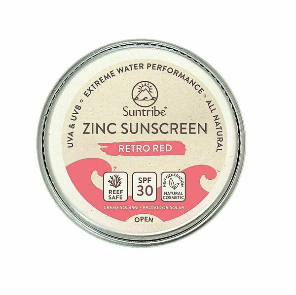 Suntribe Přírodní opalovací krém se zinkem Obličej & Sport červený SPF30 10 g porovnat ceny