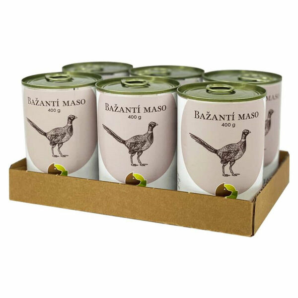 BOHEMIA PET FOOD Konzerva bažantí maso ve vlastní šťávě pro psy 6x 400g porovnat ceny