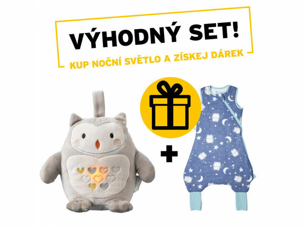 Tommee Tippee Noční světlo s hudbou Grofriend Ollie the Owl + dárek porovnat ceny
