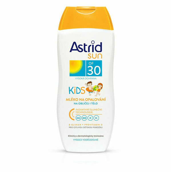 ASTRID Sun Dětské mléko na opalování OF30 200 ml porovnat ceny