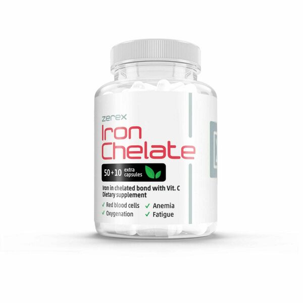 Zerex Železo chelát + Vitamín C 50+10 kapslí porovnat ceny