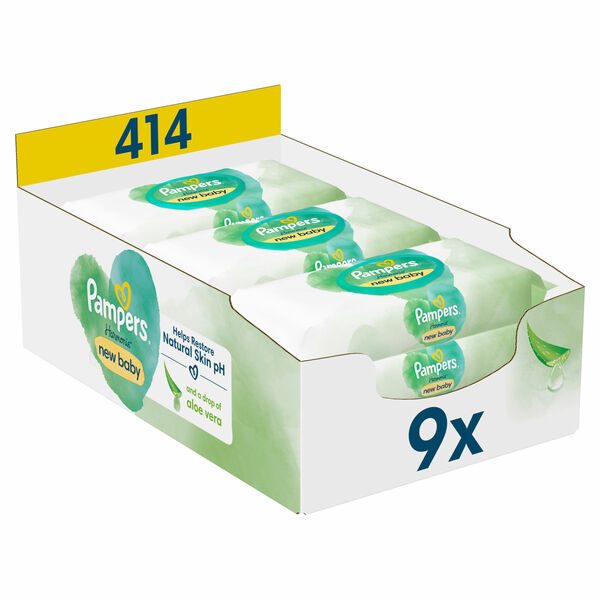 Pampers Harmonie New baby Aloe Vera 9 x 46 ks porovnat ceny